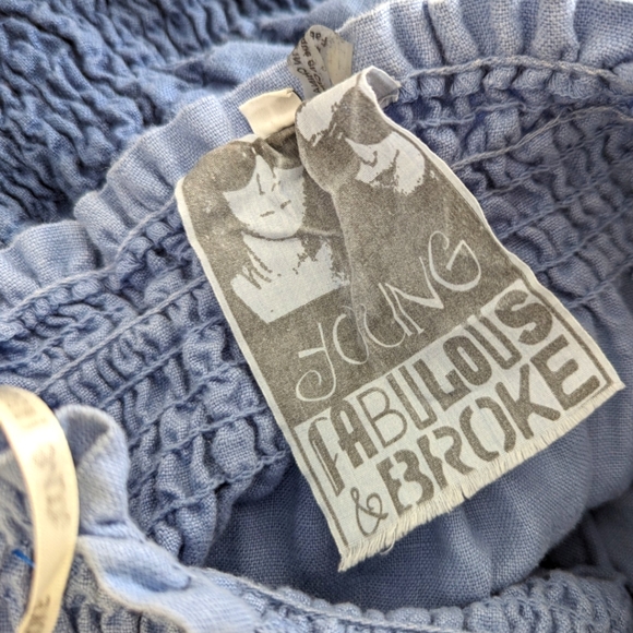 Young Fabulous and Broke Ombre Wash Jumpsuit L - Picture 3 of 3